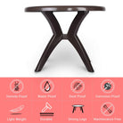 Kisan Round Dining Table DT2011 (Brown) | HOMEGENIC.