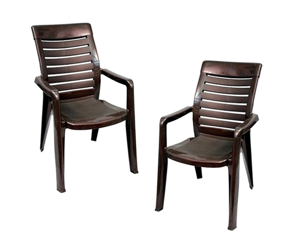 Nilkamal Premium High Back Chairs 2180 (Brown) | HOMEGENIC.