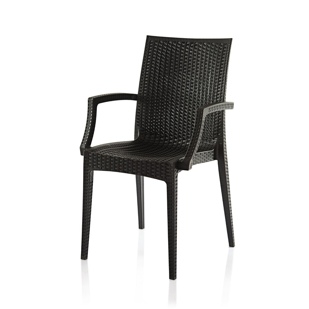 Varmora Designer Chair Set of 2 (Club Handle - Black) | HOMEGENIC.