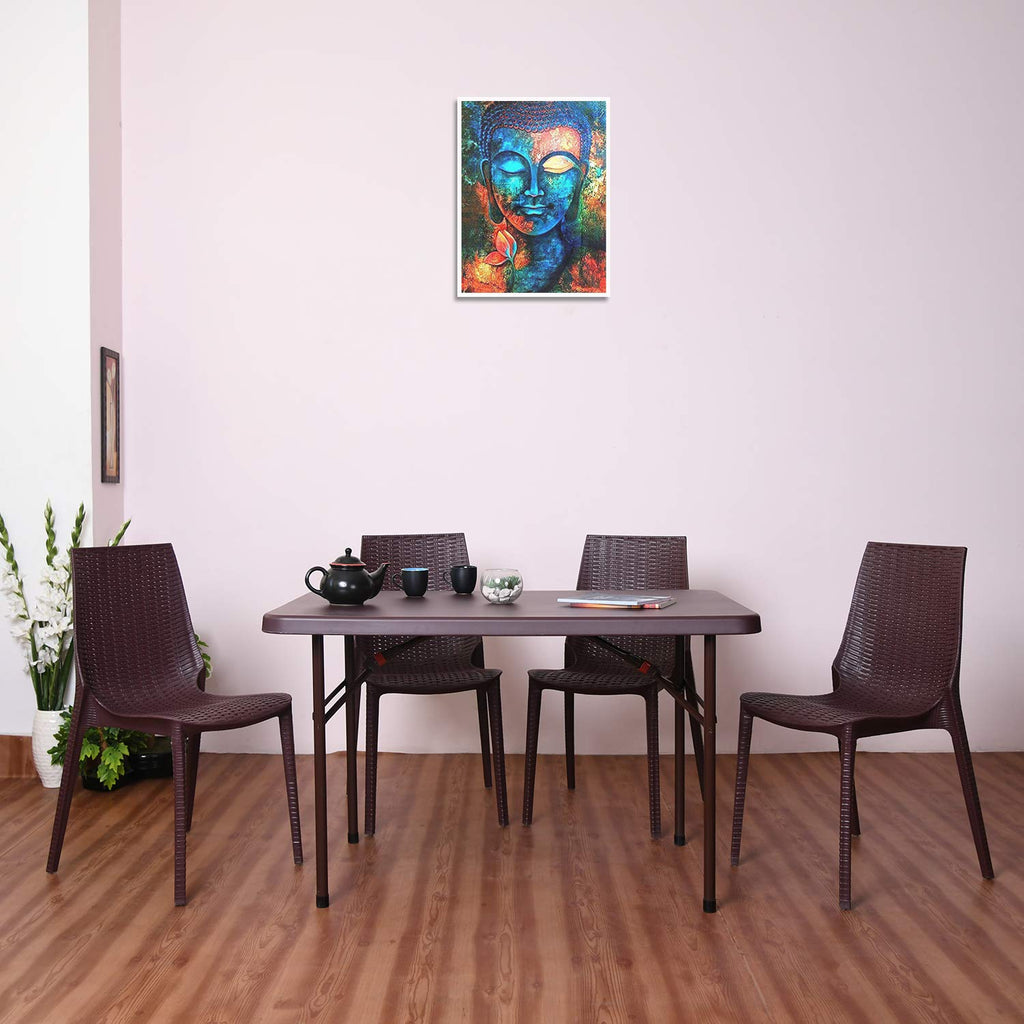 Supreme Swiss Blow Mould Folding Table (4 Feet) | HOMEGENIC.