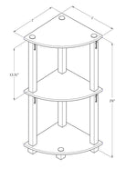 Storedge Corner Wall Shelf Multipurpose Utility Storage Organizer for Home Décor | HOMEGENIC.