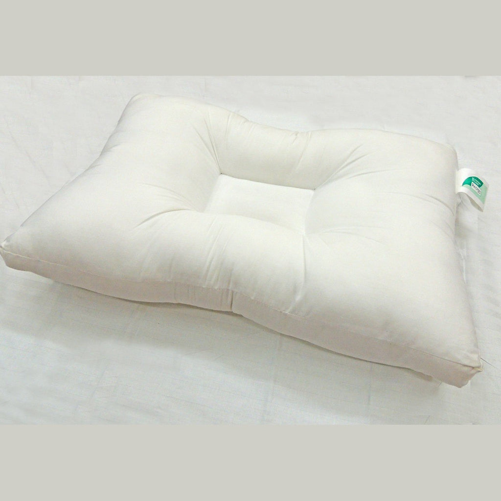 Recron Certified Dr. Ortho Fibre Pillow - 41 cm x 61 cm, White | HOMEGENIC.