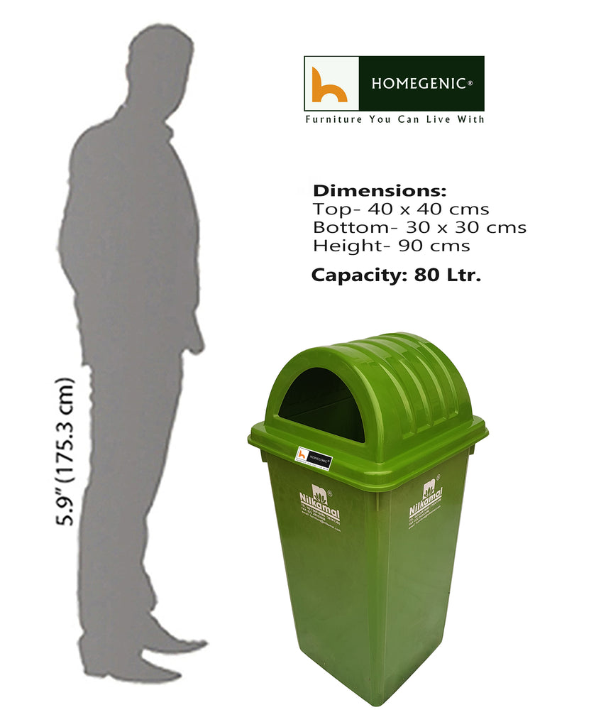 Nilkamal Dustbin 80 Ltr (Swachh Bharat Mission) Collection | HOMEGENIC.