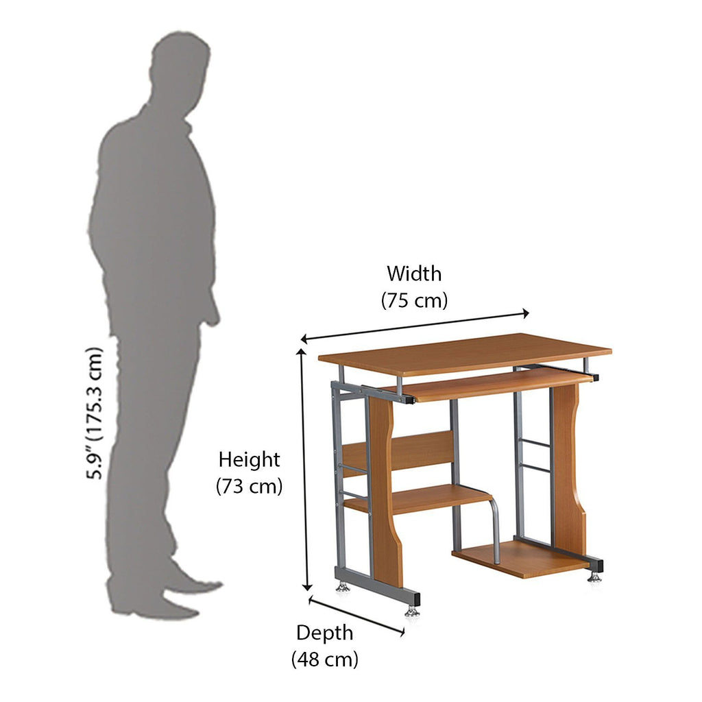 Nilkamal Alpha Engineered Wood Computer Table | HOMEGENIC.