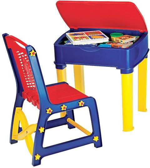 Nilkamal Apple Junior Study Set - Red And Blue | HOMEGENIC.