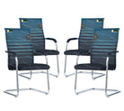 Homegenic S Type Cantilever Mesh Office Visitor Chairs (Stainless Steel) | HOMEGENIC.