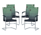 Homegenic S Type Cantilever Mesh Office Visitor Chairs (Stainless Steel) | HOMEGENIC.