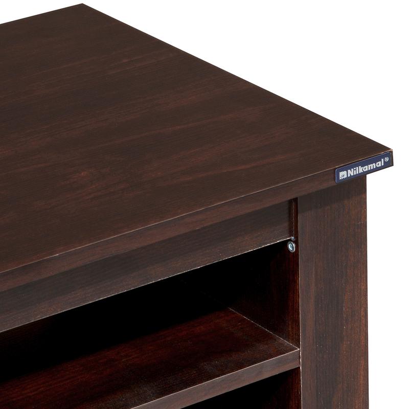 Nilkamal Barcelona Center Table (Walnut) | HOMEGENIC.