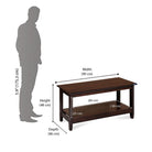 Nilkamal Baron Coffee Table (Walnut) | HOMEGENIC.