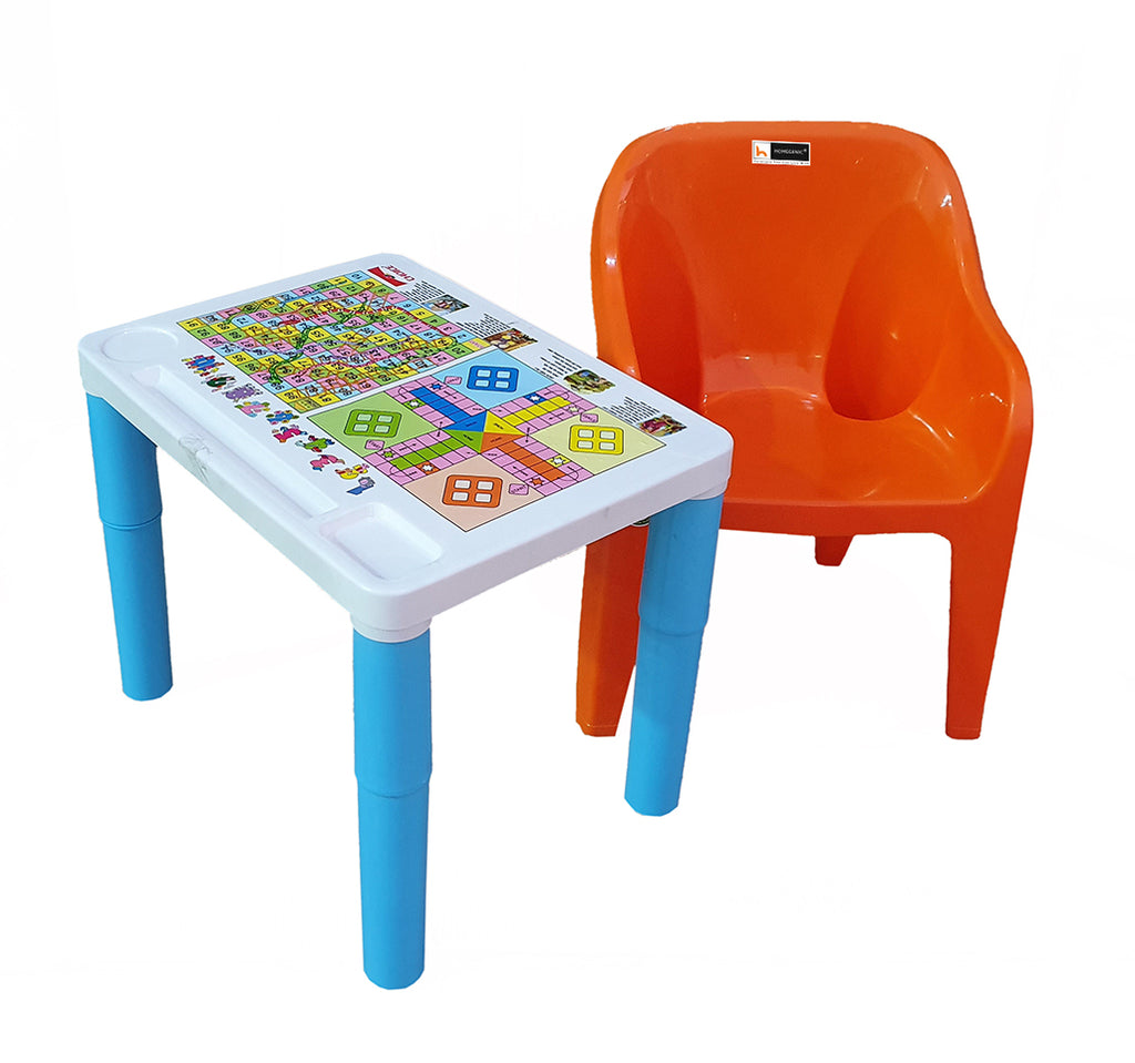 Homegenic Kids Study Table and Table Set (for kids upto 8 years) Plastic Material | HOMEGENIC.