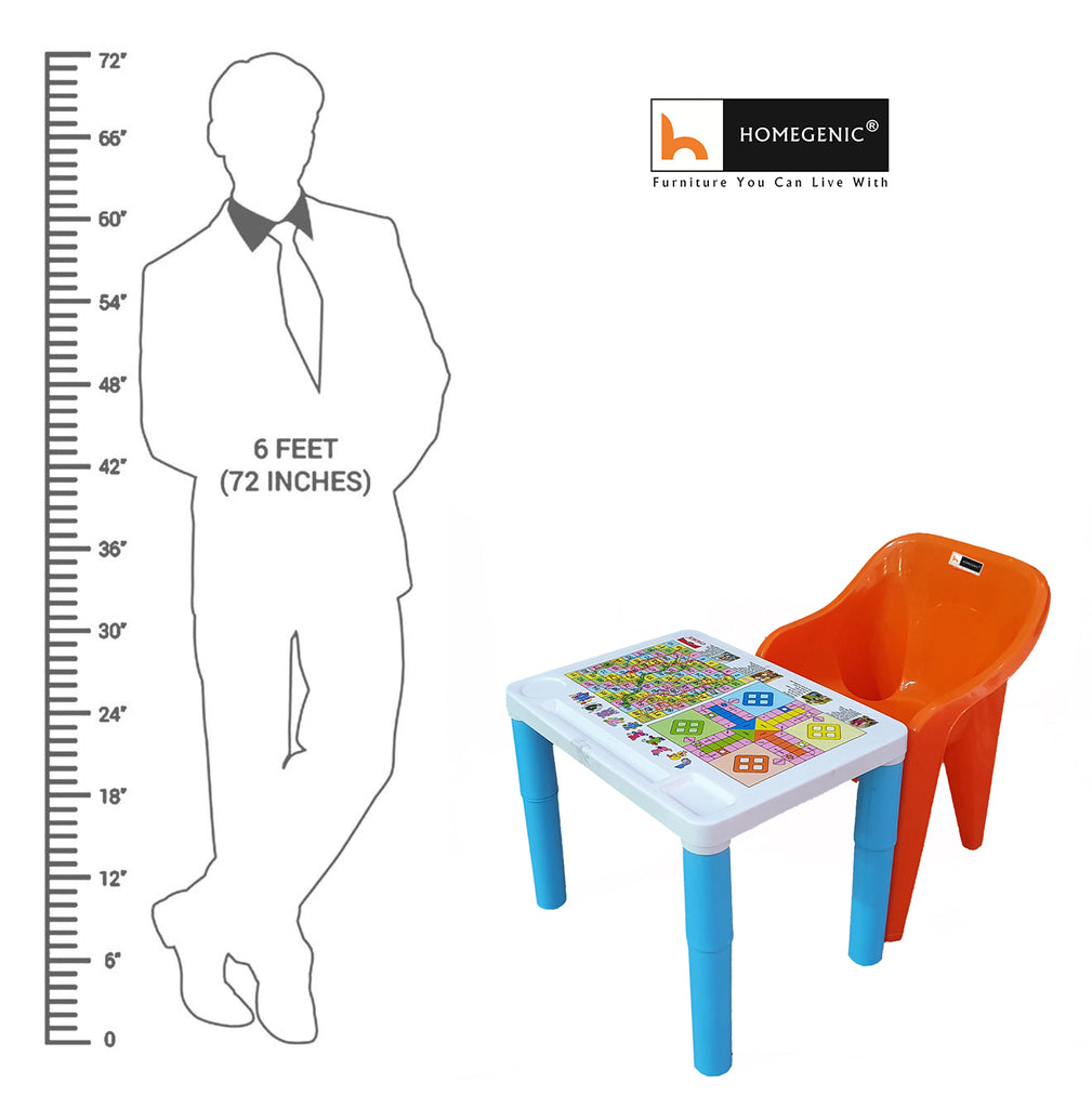 Homegenic Kids Study Table and Table Set (for kids upto 8 years) Plastic Material | HOMEGENIC.