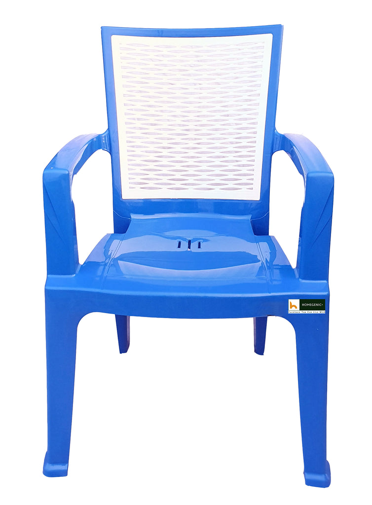 Homegenic River Plastic High Back Chair (Super Glossy Finish) | HOMEGENIC.