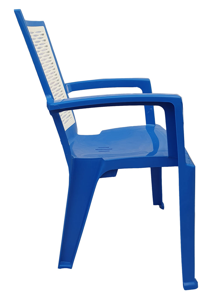 Homegenic River Plastic High Back Chair (Super Glossy Finish) | HOMEGENIC.