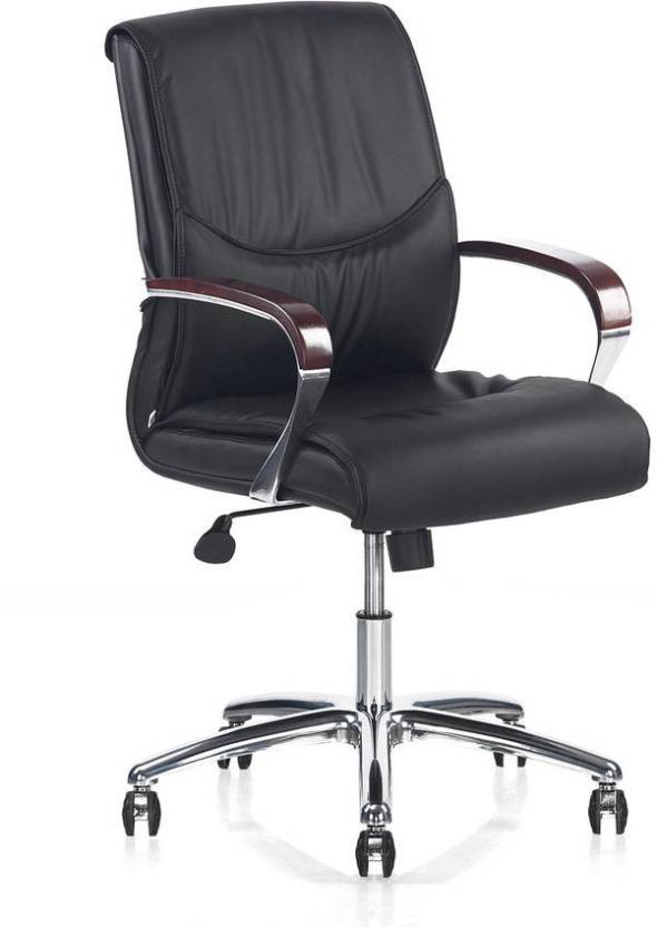 Nilkamal Boss Admiral Mid Back Office Chair (Black) | HOMEGENIC.