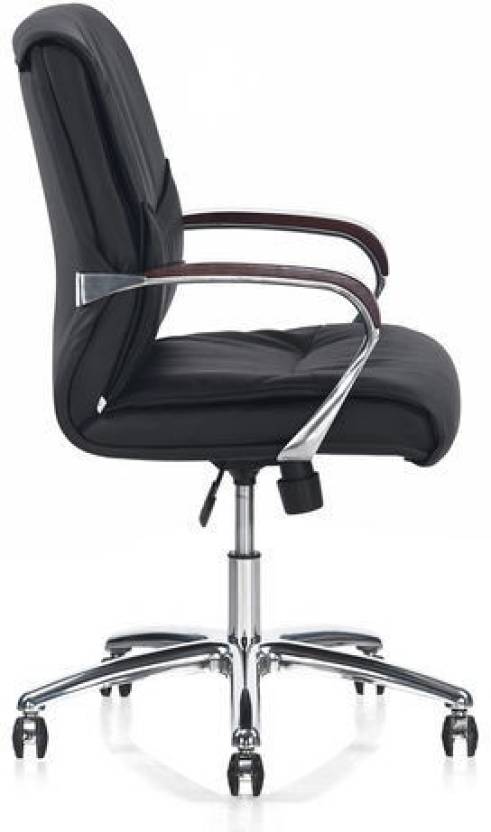 Nilkamal Boss Admiral Mid Back Office Chair (Black) | HOMEGENIC.