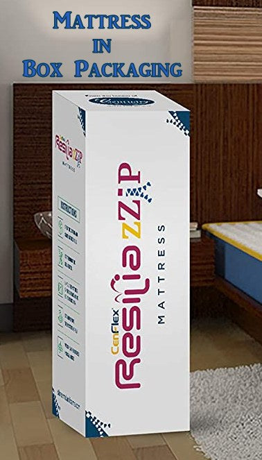 Resilia Orthopaedic Foam Mattress (5 Inches) Zzip Roll Pack- Free Mattress Protector | HOMEGENIC.