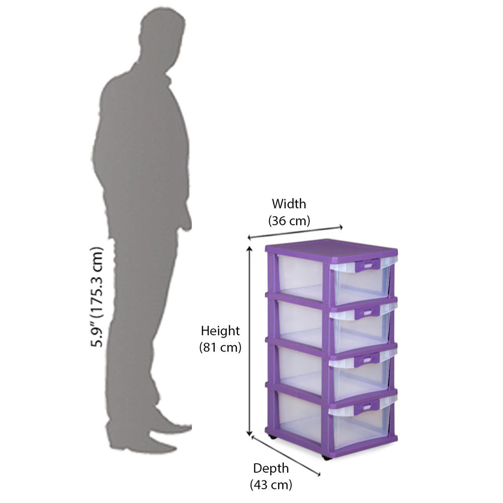 Nilkamal Chester 24 (Violet) | HOMEGENIC.