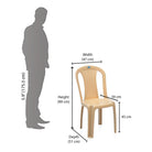 Nilkamal CHR 4002 Armless Chair | HOMEGENIC.