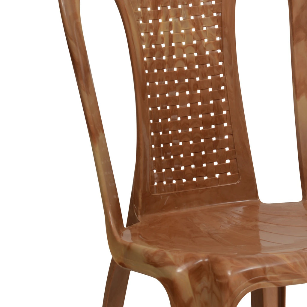 Nilkamal Shahenshah Kross Leg Dining Table Set with 4 Chairs | HOMEGENIC.