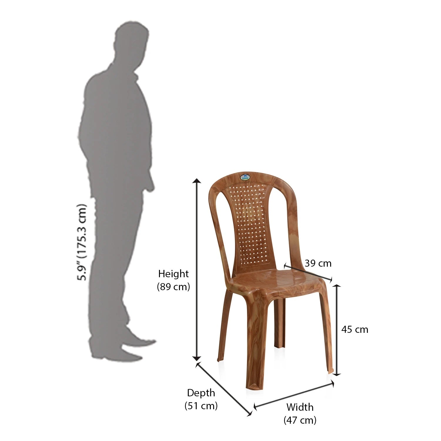 Nilkamal Shahenshah Dining Table Set with 4 Chairs | HOMEGENIC.