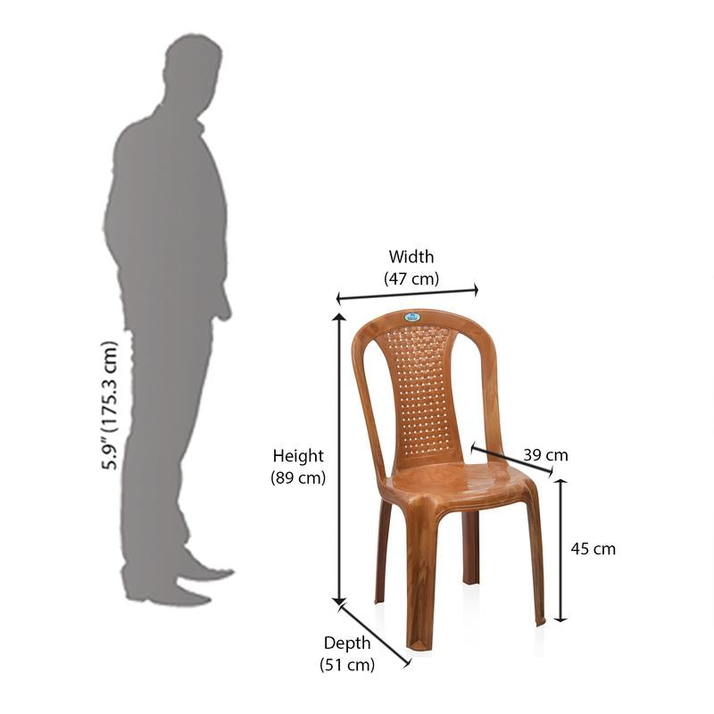 Nilkamal CHR 4002 Armless Chair | HOMEGENIC.