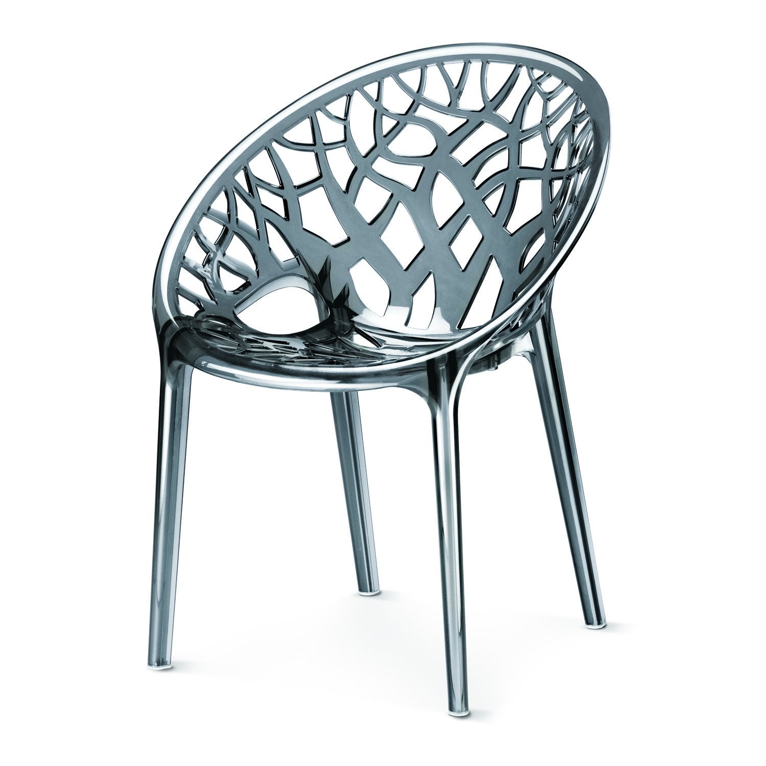 Nilkamal Crystal PC Chairs Grey Color HOMEGENIC