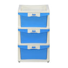 Nilkamal Chester 23 Plastic Free Standing Chest of Drawers (Blue) | HOMEGENIC.