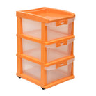 Nilkamal Chester 23 Plastic Free Standing Chest of Drawers (Orange) | HOMEGENIC.