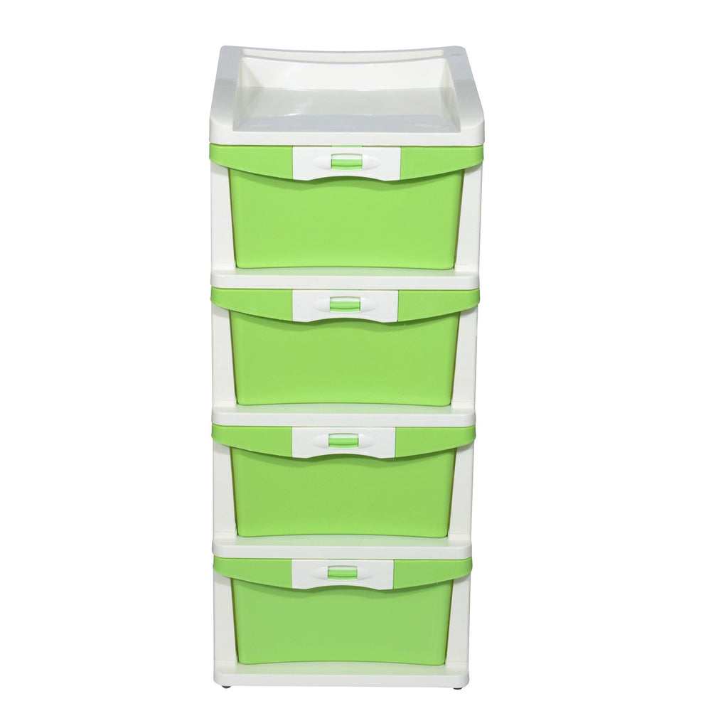 Nilkamal Chester 24 Plastic Free Standing Chest of Drawers (Pastel Green) | HOMEGENIC.