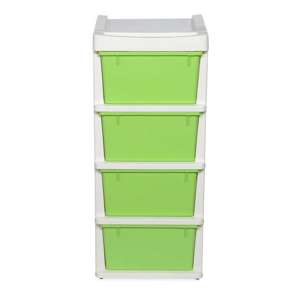 Nilkamal Chester 24 Plastic Free Standing Chest of Drawers (Pastel Green) | HOMEGENIC.