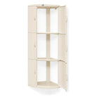 Nilkamal Blooms Plastic Wall Mount 3 Door Corner Cabinet | HOMEGENIC.