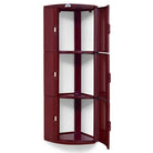 Nilkamal Blooms Plastic Wall Mount 3 Door Corner Cabinet | HOMEGENIC.