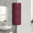 Nilkamal Blooms Plastic Wall Mount 3 Door Corner Cabinet | HOMEGENIC.