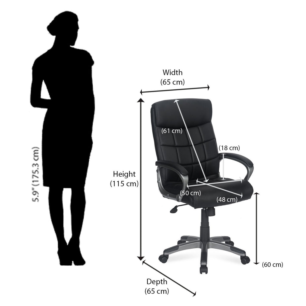 Nilkamal Crown High Back Office Chair | HOMEGENIC.