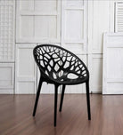 Nilkamal Crystal PP Chairs (Black Color) | HOMEGENIC.