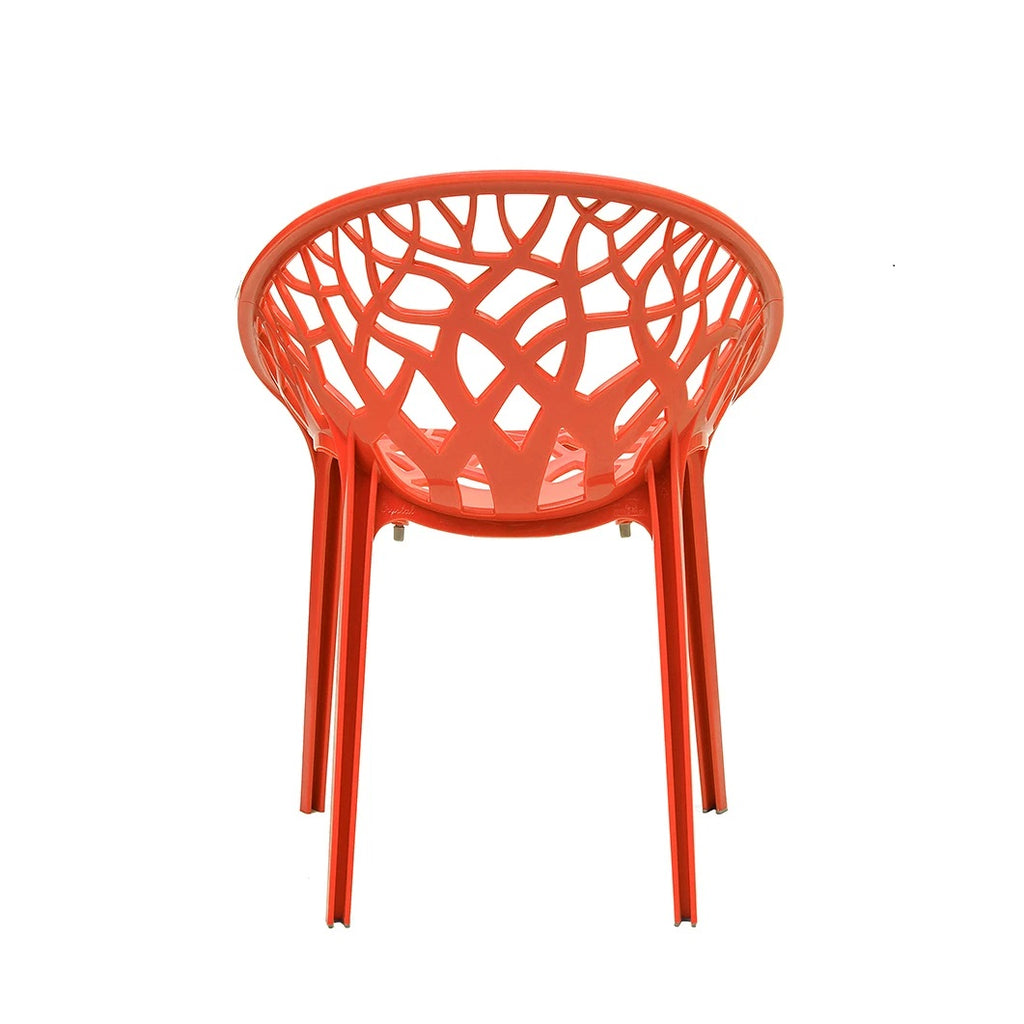 Nilkamal Crystal PP Chairs (Red Color) | HOMEGENIC.