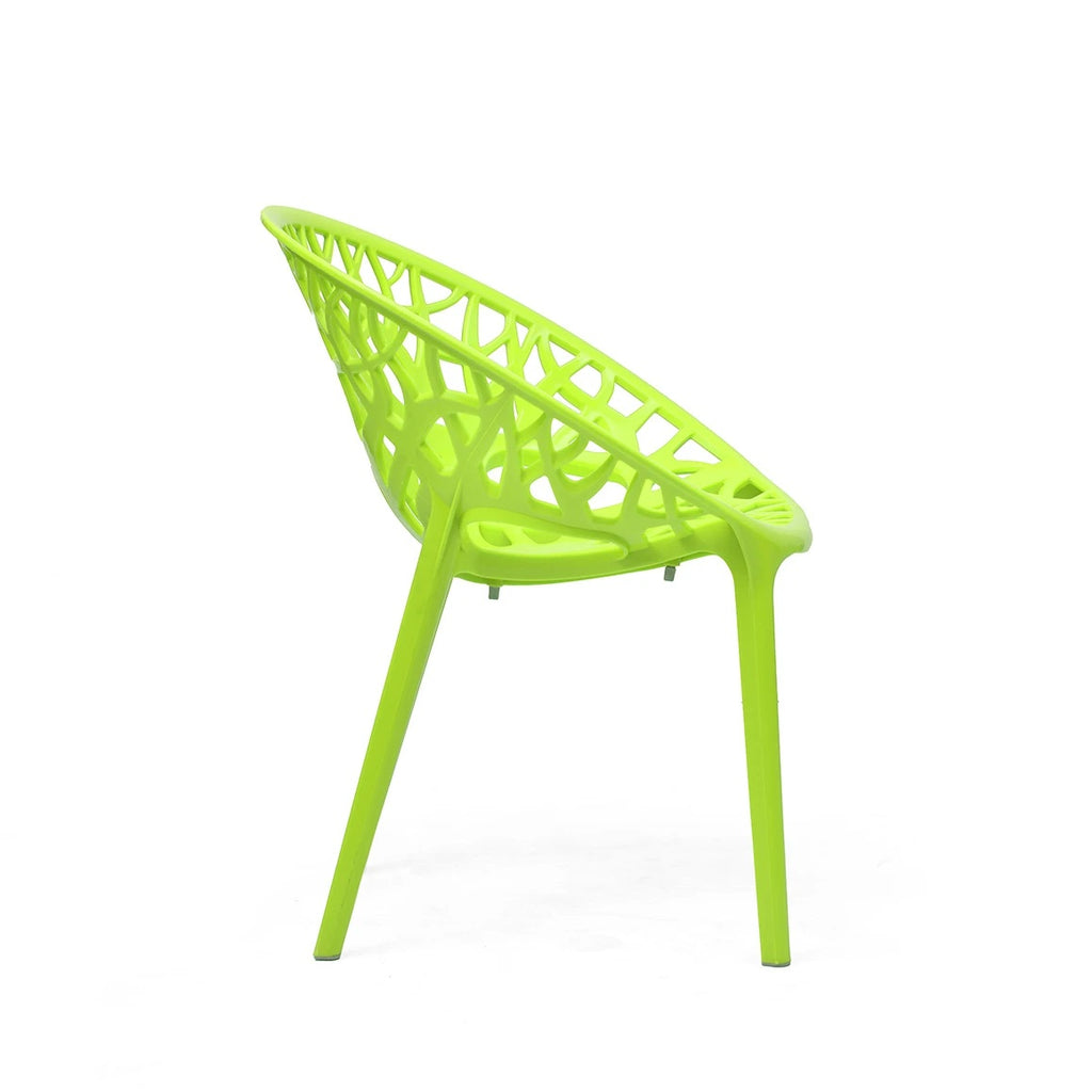 Nilkamal Crystal PP Chairs (Lime Green Color) | HOMEGENIC.
