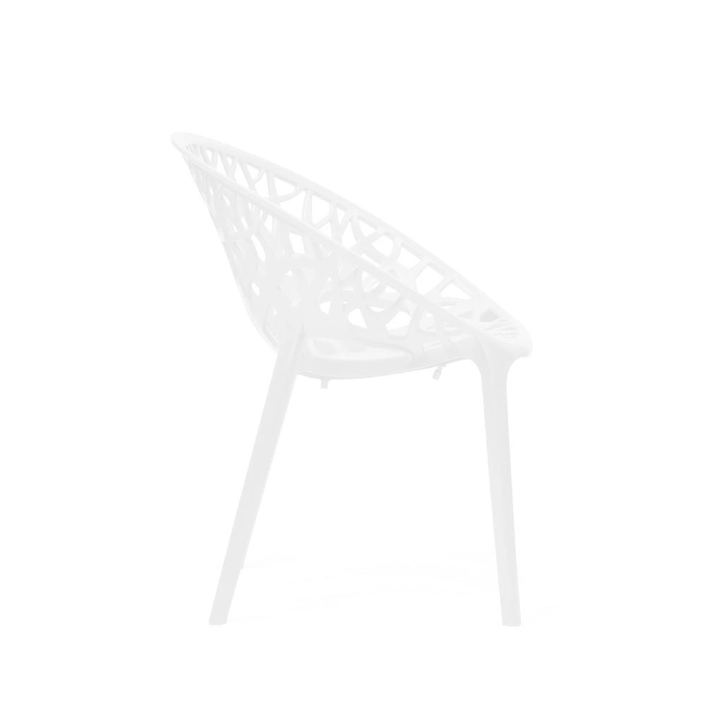 Nilkamal Crystal PP Chairs (White Color) | HOMEGENIC.