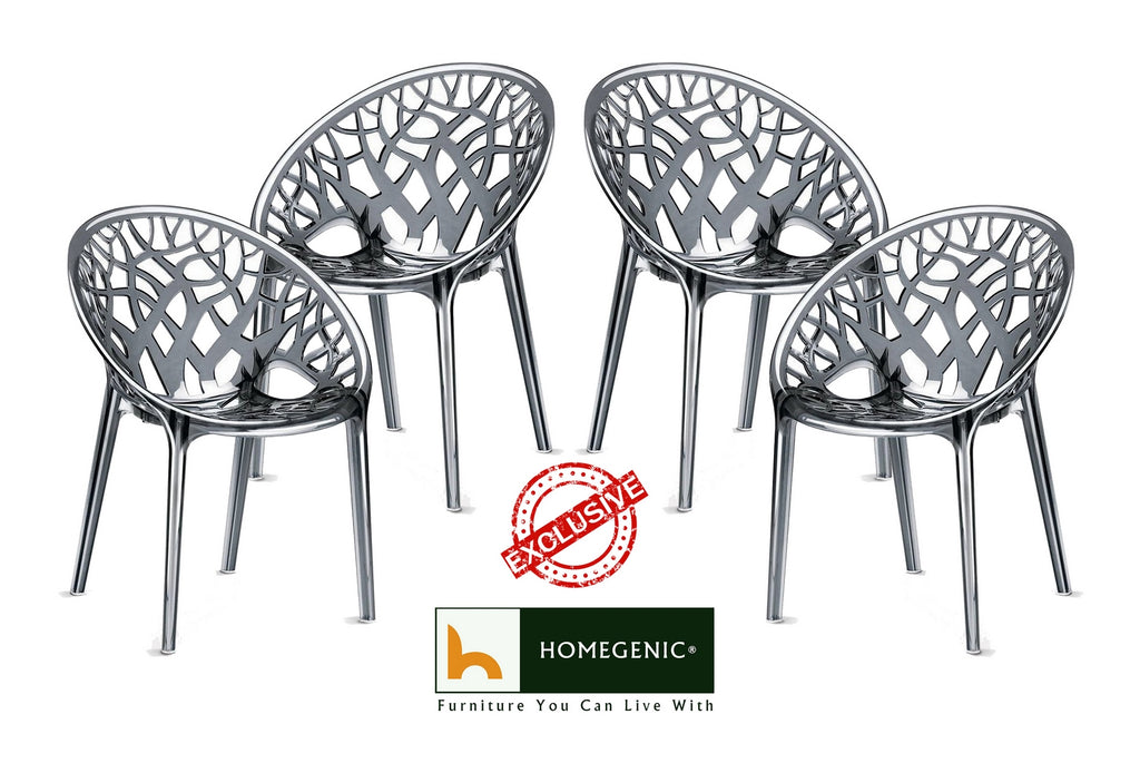 Nilkamal Crystal PC Chairs (Dream Grey) | HOMEGENIC.