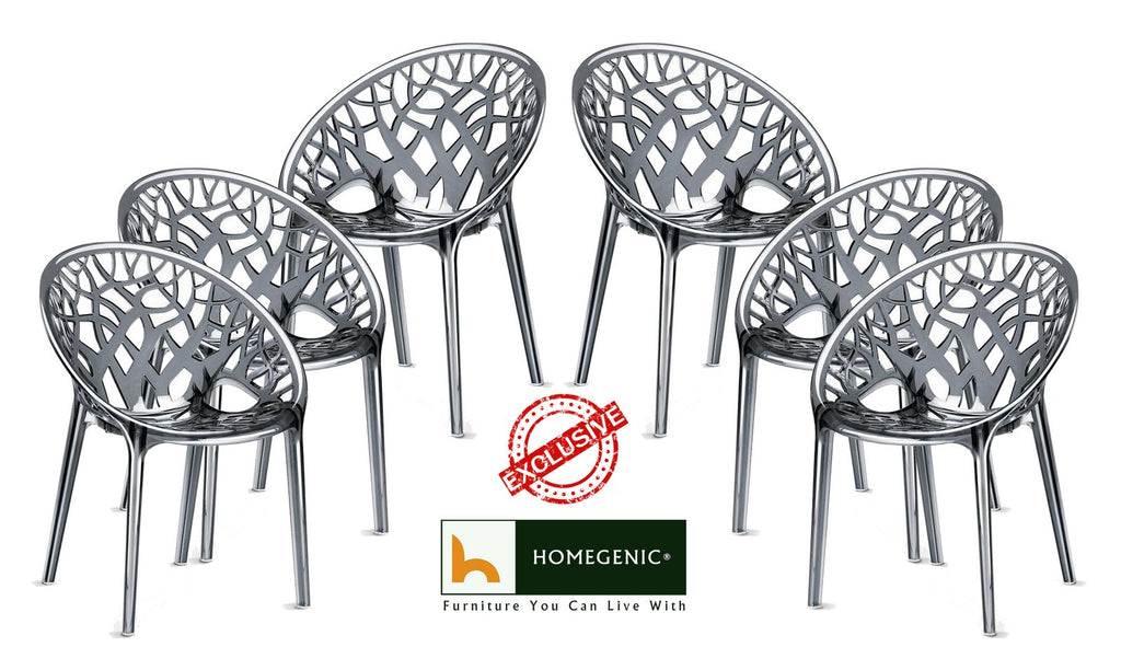 Nilkamal Crystal PC Chairs (Dream Grey) | HOMEGENIC.