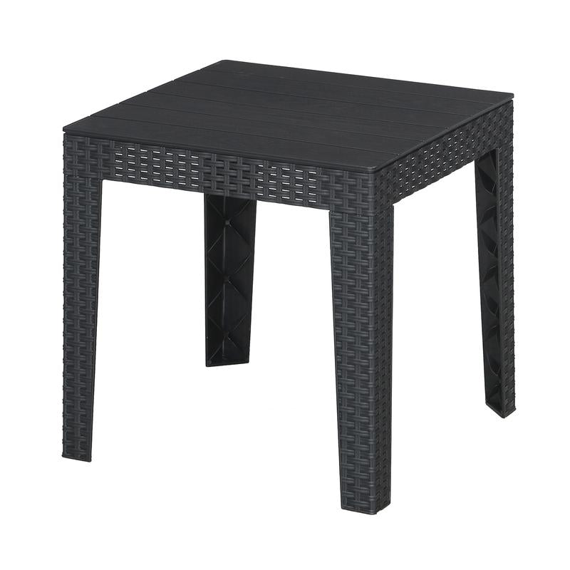 Nilkamal Divine set of 2 Chairs with Coffee Table (Black) | HOMEGENIC.