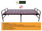 Smart Single Folding Cushioned Bed Multi color Fabric (6x3 feet) | HOMEGENIC.
