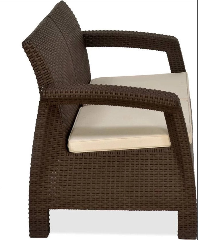 Nilkamal Goa Sofa Three, Two, One Seater & Complete Sofa Set (Season Rust Brown) | HOMEGENIC.