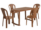 Nilkamal Shahenshah Dining Table Set with 4 Chairs | HOMEGENIC.