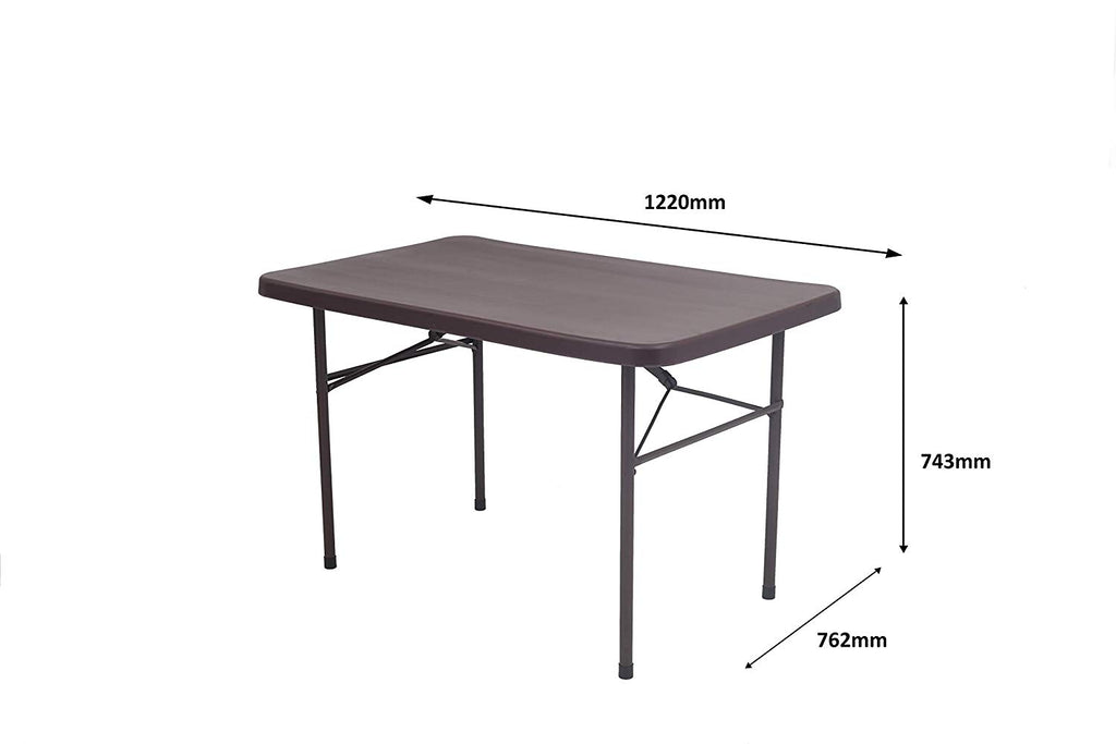 Supreme Swiss Blow Mould Folding Table (4 Feet) | HOMEGENIC.