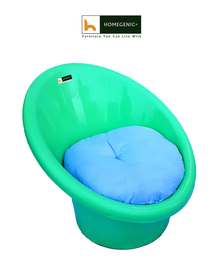 Nilkamal Tub Chair with Cushion- Set of 4 Chairs | HOMEGENIC.