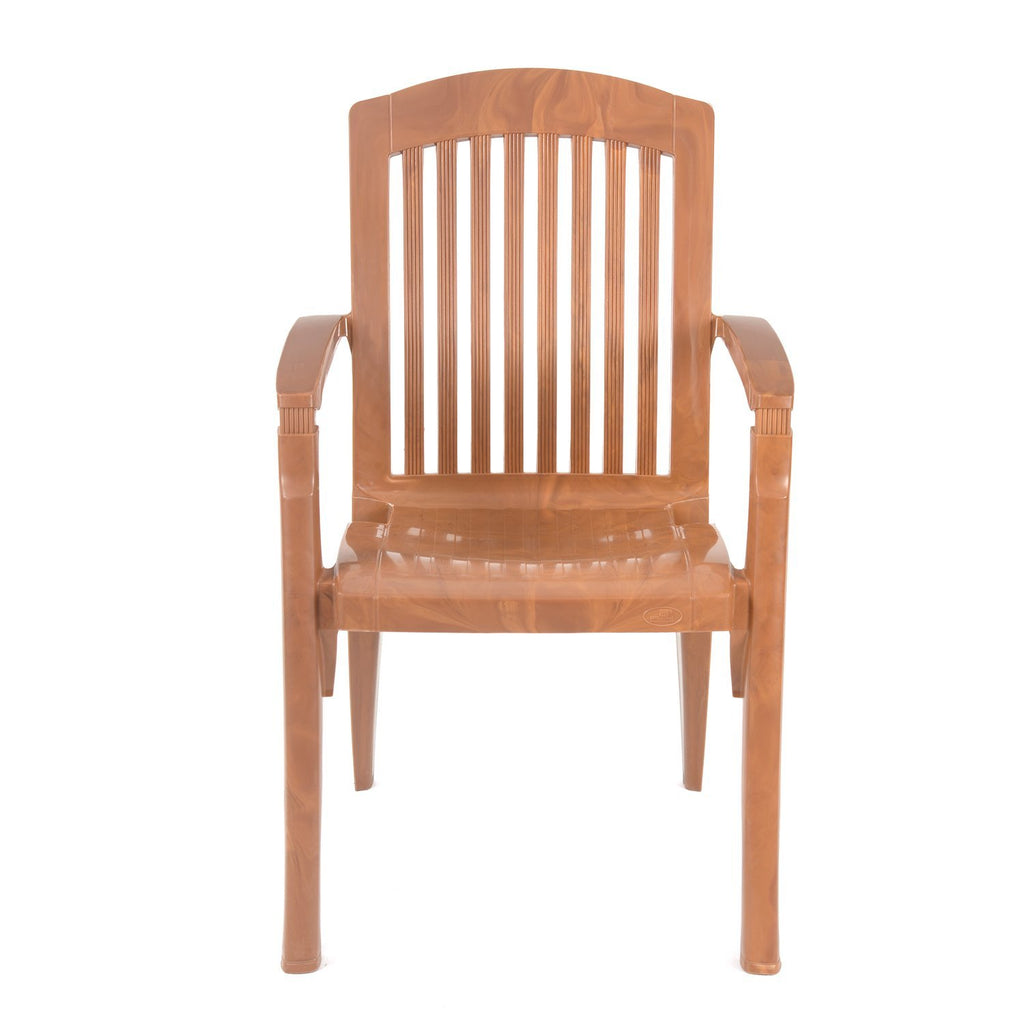 Nilkamal Heritage Premium High Back Chair (Pearwood) | HOMEGENIC.