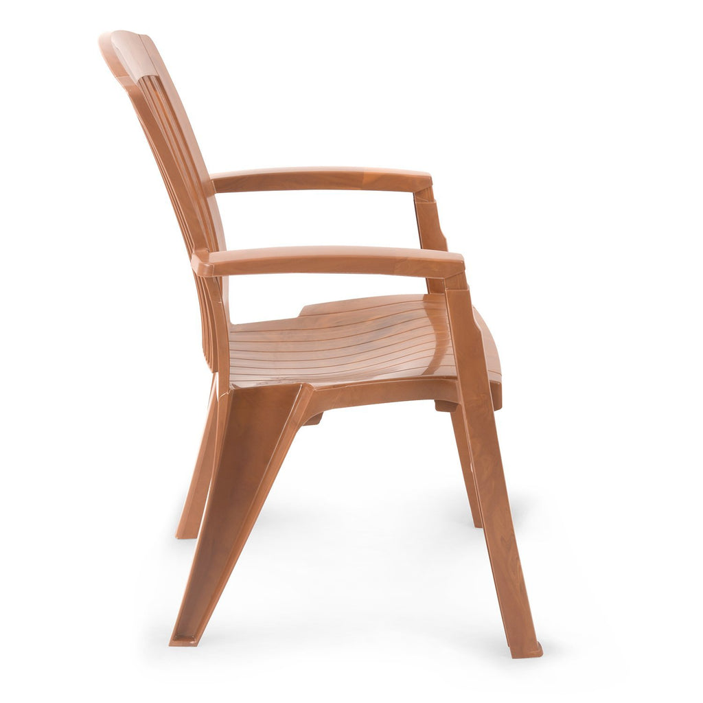 Nilkamal Heritage Premium High Back Chair (Pearwood) | HOMEGENIC.