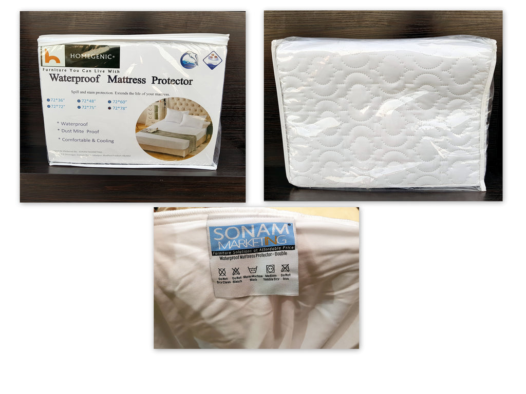 Homegenic Waterproof Mattress Protector (For Mattress size 78" x 72") | HOMEGENIC.