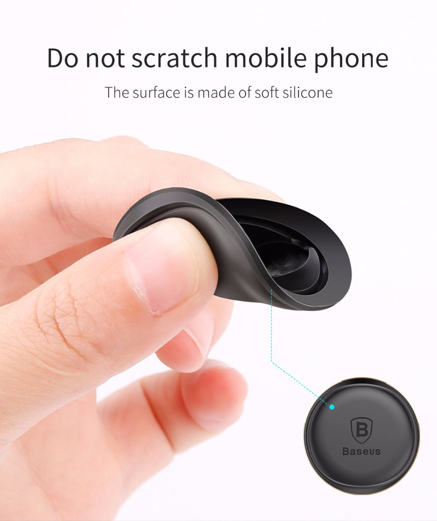 Baseus Magnetic Car Mobile holder with cable clip 360 Rotate | HOMEGENIC.